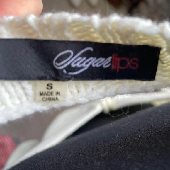 SugarLips Boutique Cream sweater. Size small. - Picture 4 of 4